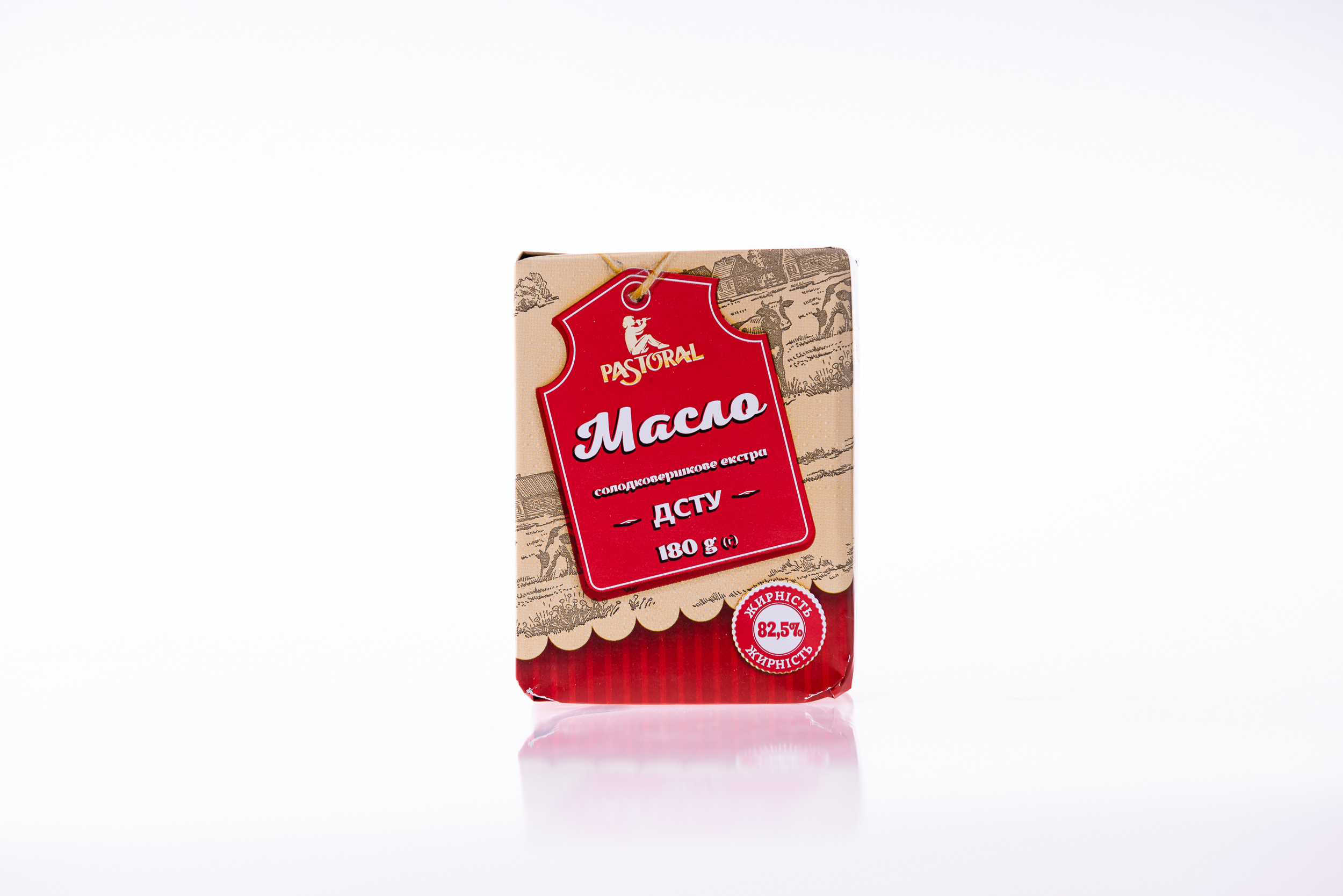 Масло солодковершкове Екстра PASTORAL 82,5 % жиру, 180г